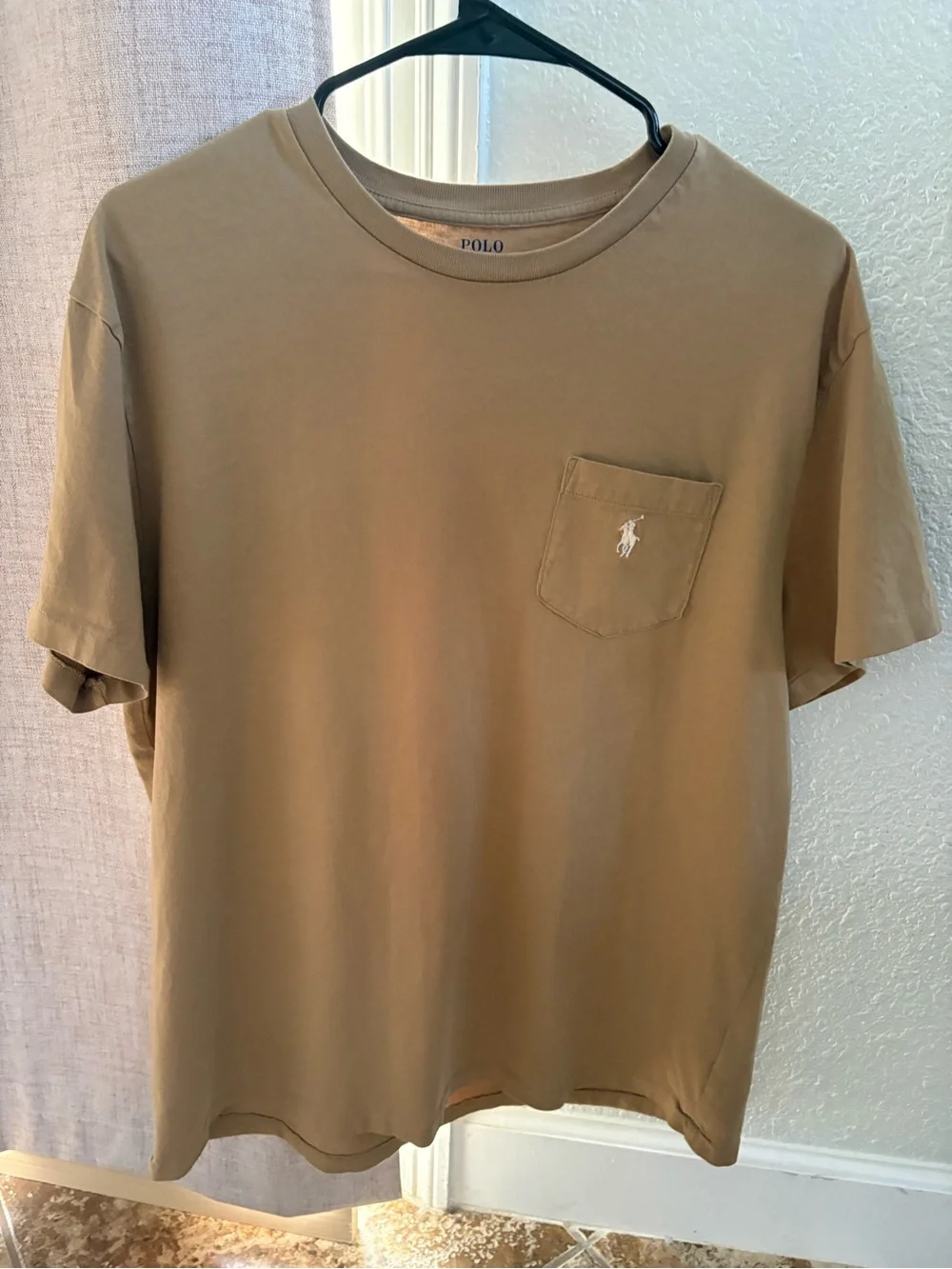 Polo by Ralph Lauren Short Sleeve Pocket Tee in Khaki